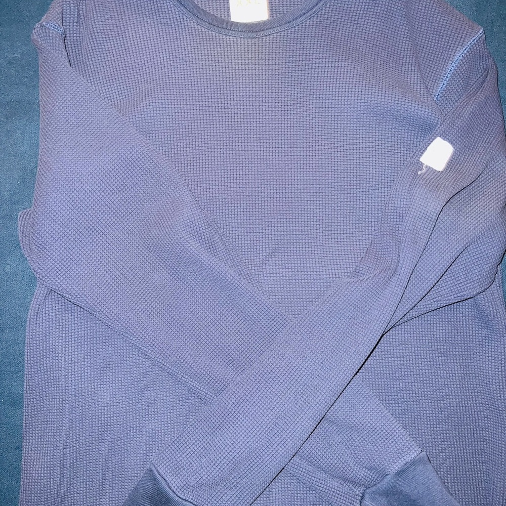 Navy Blue Waffle thermal